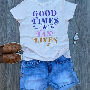 Junk Food Good Times & Tan Lines Tee